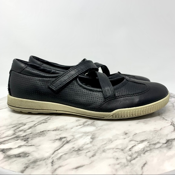 Ecco Shoes - Ecco Crisp Cross Mary Jane leather sneaker flats